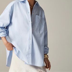 J Crew Etienne Oversized Button Down Blue XS